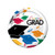 Creative Converting Big Value 50 Count Round Dinner Plates Grad Cap Toss
