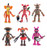 Lev Set of 6 Figures by Inspired by Five Nights at Freddy's Pizzeria Simulator - FNAF Figures - Action Figure Toys - Toys Gifts - About 6 inches