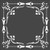 1-8x8 inch Custom Cut Stencil Border Tile Design -AB-13-