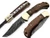 AishaTech Safe Play Back Lock Folding Pocket Knife Damascus Steel Blade with Sharpening Rod Walnut Wood Handle