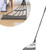 Multifunction Magic Broom Bubber Sweeper Bathroom Wiper Cleaning Hair Sweeping Water Dust Scraping Mop Floor Pet Removal Tool with Squeegee and Telescopic Handle -B