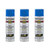 Rust-Oleum 7524838A3 Professional High Performance Enamel Spray Paint 3 Pack Gloss Safety Blue 3 Count