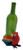 Tropical Parrot Wine Bottle Holder Tabletop Decoration 6 Inches