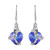 EleShow Heart Earrings Made with Swarovski Crystals Purple Earrings for Women Dangle Gifts for Wife