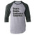 Pop Threads Bears Beets Battlestar Galactica Funny Gray L Raglan Baseball Tee Shirt