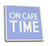 Lantern Press Cape Cod Massachusetts On Cape Time Blue Simply Said -Set of 4 Ceramic Coasters Cork-Backed Absorbent-