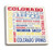 Lantern Press Colorado Typography -Set of 4 Ceramic Coasters Cork-Backed Absorbent-