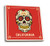 Lantern Press Death Valley National Park California Day of The Dead Sugar Skull Red 91016 -Set of 4 Ceramic Coasters Cork-Backed Absorbent-