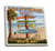 Lantern Press Hermosa Beach California Destinations Sign -Set of 4 Ceramic Coasters Cork-Backed Absorbent-