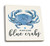 Lantern Press Maryland Blue Crabs -Set of 4 Ceramic Coasters Cork-Backed Absorbent-