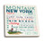 Lantern Press Montauk New York Typography -Set of 4 Ceramic Coasters Cork-Backed Absorbent-