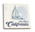 Lantern Press San Diego California Sailboat Blue Coastal Icon -Set of 4 Ceramic Coasters Cork-Backed Absorbent-