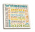 Lantern Press Wyoming Typography -Set of 4 Ceramic Coasters Cork-Backed Absorbent-