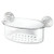 InterDesign Power Lock Suction Bathroom Shower Caddy Basket for Shampoo, Conditioner, Soap - Clear