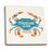 Lantern Press Chincoteague Island Virginia Blue Crab Watercolor 94039 -Set of 4 Ceramic Coasters Cork-Backed Absorbent-