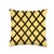 AFU Decorative Throw Pillows Yellow Moroccan Ogee Trellis Home Decorative Throw Pillow 16x16 Multicolor