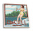 Lantern Press McCall Idaho Water Skier and Lake 108966 -Set of 4 Ceramic Coasters Cork-Backed Absorbent-