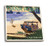 Lantern Press Dana Point California Woody on Beach -Palm Tree Version- -Set of 4 Ceramic Coasters Cork-Backed Absorbent-