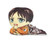 Attack on Titan Pillow Toy Anime Levi Ackerman Cushion Plush Stuffed Cos Doll -one Size Eren Yeager-