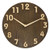 BECANOE Wooden Wall Clocks 12 Inch Silent Non-Ticking Large 3D Stereo Number Home-Kitchen-Office-School Clock Easy to Read Brown