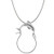 Raposa Elegance Sterling Silver Dolphin Charm Holder on a Rope Chain Necklace 18"