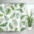 LIVILAN Tropical Shower Curtain with Hooks Decorative Banana Leaf Bath Curtain Palm Shower Curtain for Bathroom Plant Bathroom Curtain Machine Washable Green and White -72x78-