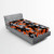 Ambesonne Camo Fitted Sheet Vibrant Camouflage Lattice Like Service Theme Modern Design Print Soft Decorative Fabric Bedding All-Round Elastic Pocket Twin Size Orange Black