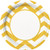 Yellow Chevron Paper Plates, 8ct