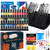 Acrylic Paint Supplies36 Colors Painting Supplies with Brushes Canvas Palette Paint Knives Brush Cup and Art Sponges for Hobbyists and Beginners