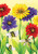 Toland Home Garden Zinnia Flight 28 x 40 Inch Decorative Spring Flower Dragonfly Bee House Flag