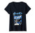Womens DC Comics Batman Kanji Lightning Comic Panel V-Neck T-Shirt