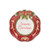 Fitz and Floyd Damask Holiday Salad Plate Standard Red