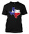Texas State Flag Map - USA Men's T-Shirt -Black Large-
