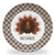 Tiny Expressions - Personalized Thanksgiving Plate for Kids with Customized Name and Colorful Turkey - BPA Free - Dishwasher Safe