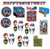 Super Hero Avengers Birthday Party Supplies Decoration Bundle for 16 includes Plates Napkins Table Cover Happy Birthday Banner Paper Masks