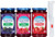 Polaner Sugar Free Preserves Sweetened with Sucralose 13.5 Ounce Variety Blackberry Raspberry Strawberry with By The Cup Spreader