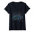 Womens Star Wars Millennium Falcon Line Art Panel V-Neck T-Shirt