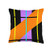 Simply Chic Totes and Pillows Geometric Abstract Black Yellow Purple Lines Bold Statement Throw Pillow 16x16 Multicolor