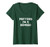 Womens Pretend I'm Bamboo Funny Lazy Halloween Party Costume Green V-Neck T-Shirt