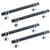 T Tulead Door Pull Handles 128mm Hole to HoleAluminum Alloy Cabinet Pulls Furniture Drawer Handle Pulls Modern Handles 4PCS with Screws