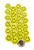 Classic Smiley Face Pinback Button Badges -Yellow 1.5 Inch-