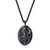COAI Mens Black Obsidian Stone Dragon Amulet Pendant Necklace