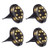 Ground Solar Lights 8 LED Solar In-Ground Garden Lights Outdoor Waterproof Path Lights Solar Powered for Pathway Yard Walkway Patio Lawn Path Lighting Lights -Yellow and Yellow4 Pack-