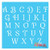 French Script Alphabet Stencil Best Vinyl Large Stencils for Painting on Wood Canvas Wall etc.-XL3 -2.5" Tall Each Letter-- Brilliant Blue Color Material