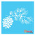 Pine Cone Evergreen Branch Rustic Cabin Stencil Best Vinyl Large Stencils for Painting on Wood Canvas Wall etc.-XL -23" x 15.5"-- Brilliant Blue Color Material