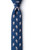 Floating Astronauts Navy Blue Microfiber Skinny Tie