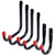 Kinstecks 6PCS Storage Hooks Heavy Duty Wall Mounted Garage Hanger & Organizer Utility Hooks Capacity of Load for Garage Garden Shed Tool Ladder Chair Hose Chair