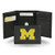 NCAA Rico Industries Embroidered Leather Trifold Wallet Michigan Wolverines