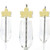 Gold Glitter Fall Leaf Party Straws - No-Mess Real Gold Glitter Cut-Outs & Decorative Fall, Thanksgiving and Friendsgiving Party Paper Straws - Set of 24