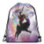 Drawstring Bag Laser Eyes Space Cat Riding Sloth Llama Rainbow Floor Pillow Gift Bag